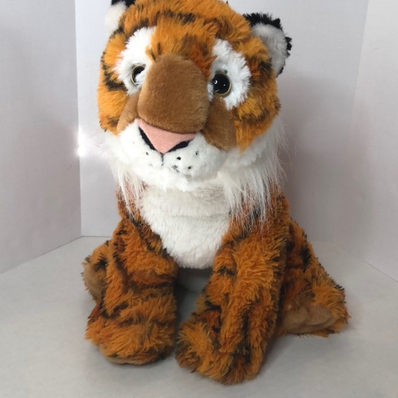 Wild Republic Sitting Tiger Stuffed Animal 2017 Plush - Picture 1 of 7
